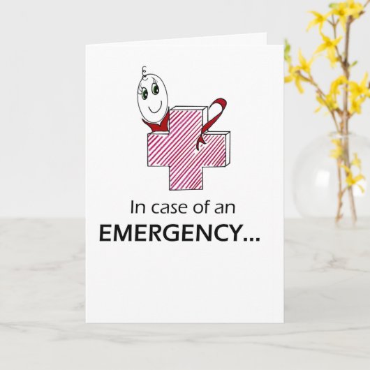 CARTE URGENCE (Fleur jaune)