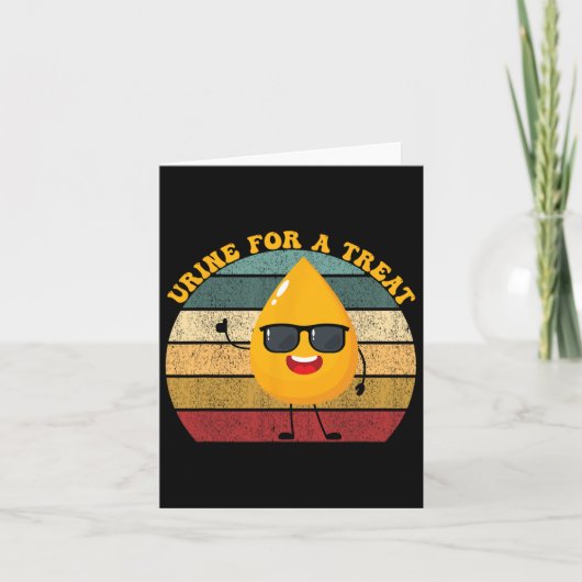 Carte Urine pour un traitement Équipe d'urologie Hallowe (Devant)