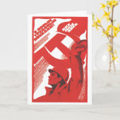 Carte URSS CCCP Guerre froide Union soviétique Propagati (Fleur jaune)