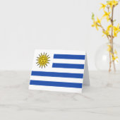 Carte Uruguay drapeau (Fleur jaune)