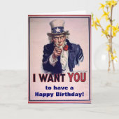 Carte "US - Joyeux anniversaire" (Fleur jaune)