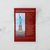 Carte USA 1895 $5 Liberty Half Eagle Note Card (Intérieur)