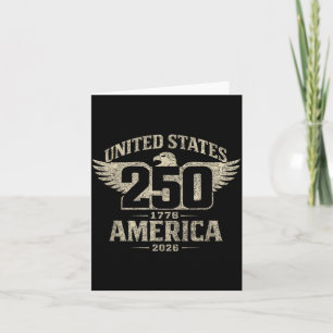 Carte USA 250 Aigle Patriotique 4 juillet 250e Anniversa