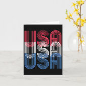 Carte Usa 4 juillet (Fleur jaune)