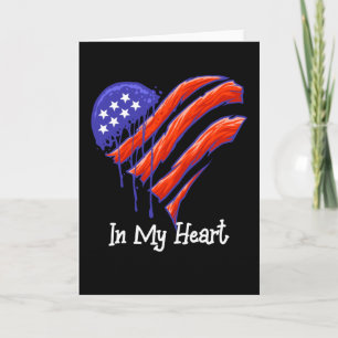 Carte USA - Amérique dans mon coeur
