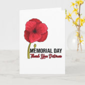 Carte USA Coquelicot Memorial Day Veterans Day Fierté (Fleur jaune)