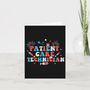 Carte Usa Fireworks Technicien en soins aux patients 4 j