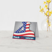 Carte USA militaire merci aux vétérans, jour des vétéran (Fleur jaune)