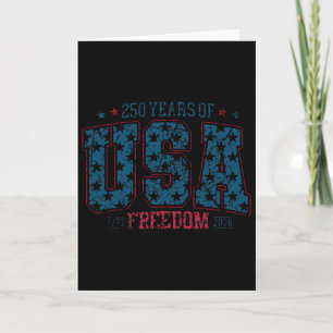 Carte USA Patriotique 4 Juillet 2026 250 Ans Liberté 1