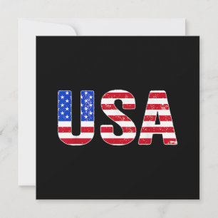Carte USA T Chemise Patriotique Drapeau Américain Hommes