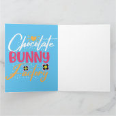 Carte Usine de lapins en chocolat de Pâques Gnomes heure (Intérieur)