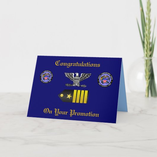 Carte USPHS Commission Corps Captai Promotion Card (Devant)