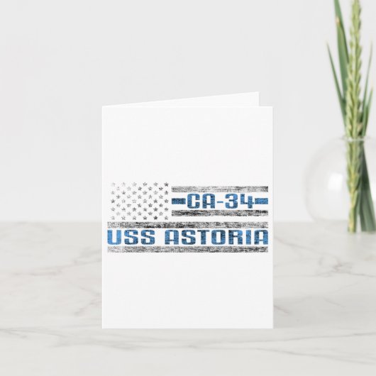 Carte Uss Astoria World War Cruiser Ca-34 Us Army (Devant)
