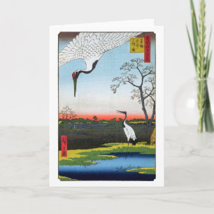 Carte Utagawa Hiroshige - Minowa, Kanasugi, Mikawashima