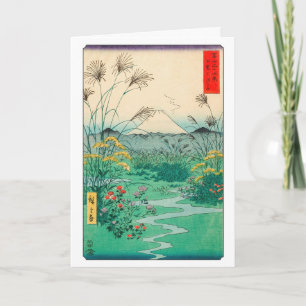 Carte Utagawa Hiroshige - Plaine d'Otsuki dans la provin