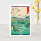 Carte Utagawa Hiroshige - Plaine d'Otsuki dans la provin (Fleur jaune)