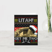 Carte Utah Get Me Two Funny Quote Ugly Xmas Sweater Chri (Devant)