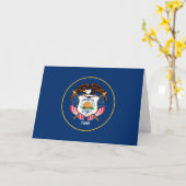 Carte Utahn Flag, Flag of Utah (Fleur jaune)