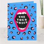 Carte Utiliser votre voix (Devant)