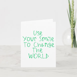 Carte Utilisez Votre Sourire Pour Changer Le Sticker Mon