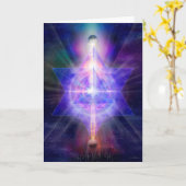 Carte V055 "Merkaba Space" (Fleur jaune)