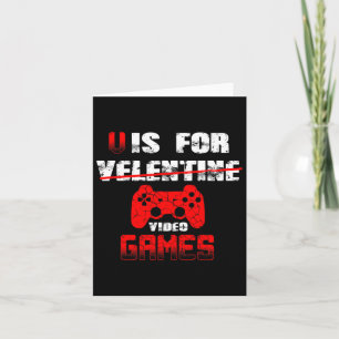 Carte V Est Pour Jeux Vidéos Garçons Valentines Jour Enf