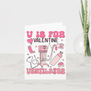 Carte V est pour la Saint-Valentin Vent thérapeute respi
