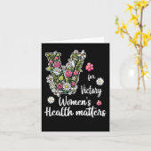Carte V Pour Victoire ; Santé des femmes S (Fleur jaune)