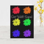 Carte Va Bien Bientôt ! (Fleur jaune)