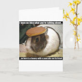 Carte Va Bien Bientôt Bunny (Fleur jaune)