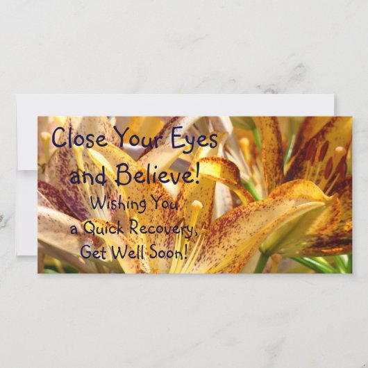 Carte Va Bien Bientôt ! Je vous souhaite une récupératio (Devant)