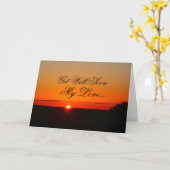 Carte Va Bien Bientôt Mon Amour (Fleur jaune)