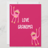 Carte Va Bien Bientôt Petit Singe (Dos)