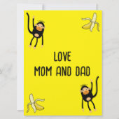 Carte Va Bien Bientôt Petit Singe (Dos)