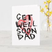 Carte Va bien papa (Fleur jaune)