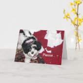 Carte Va Bien, Puppy. (Fleur jaune)