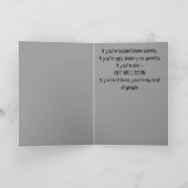 Carte Va bien, t'es un fou tordu. (Intérieur)