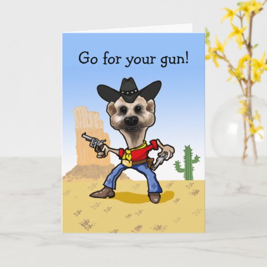 Carte Va chercher ton arme ! (Fleur jaune)