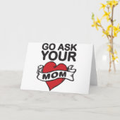 Carte Va demander à ta mère (Fleur jaune)