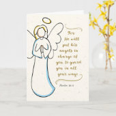 Carte Va-t'en, Il Te Mettra Ses Anges En Charge (Fleur jaune)