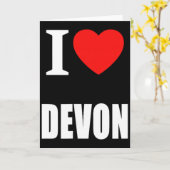 Carte Vacances à Devon Surf Sable Campagne  (Fleur jaune)