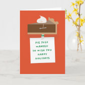 Carte Vacances à tarte au chocolat (Fleur jaune)