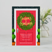 Carte Vacances Affaires FOIL Porte Jumelée (Debout devant)