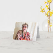 Carte Vacances amusantes enchevêtrées pour l'arbre (Fleur jaune)