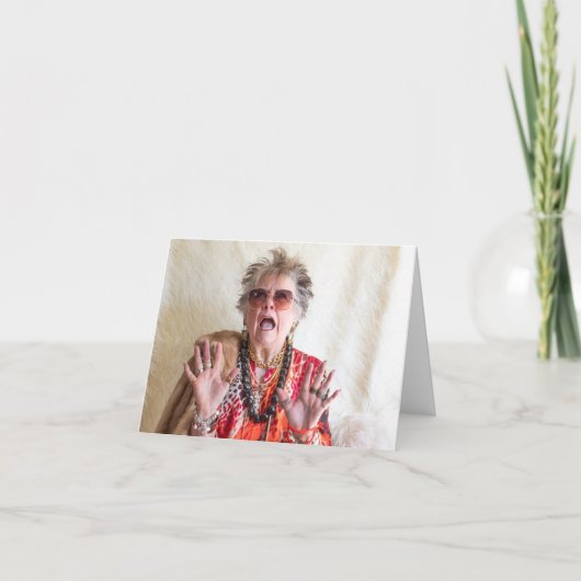 Carte Vacances amusantes enchevêtrées pour l'arbre (Devant)