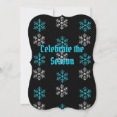 Carte Vacances Appartement Aqua/White Snowflake (Devant)
