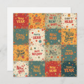 Carte vacances appartement pour le Nouvel An (Devant / Derrière)