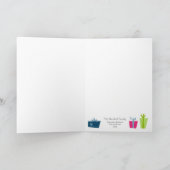 Carte Vacances Arbre de Noël encadrée (verte) (Intérieur)