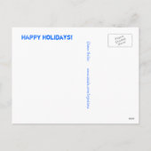 Carte VACANCES aux bougies Noël Hanoukah Thanksgiv (Dos)