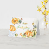 Carte Vacances - Bon thanksgiving WC (Fleur jaune)